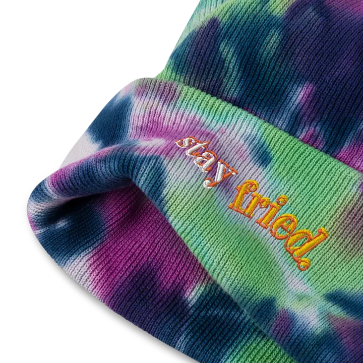 STAY FRIED tie-dye beanie product image (6)