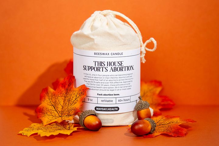 This House Supports Abortion | scented beeswax candle product image (2)