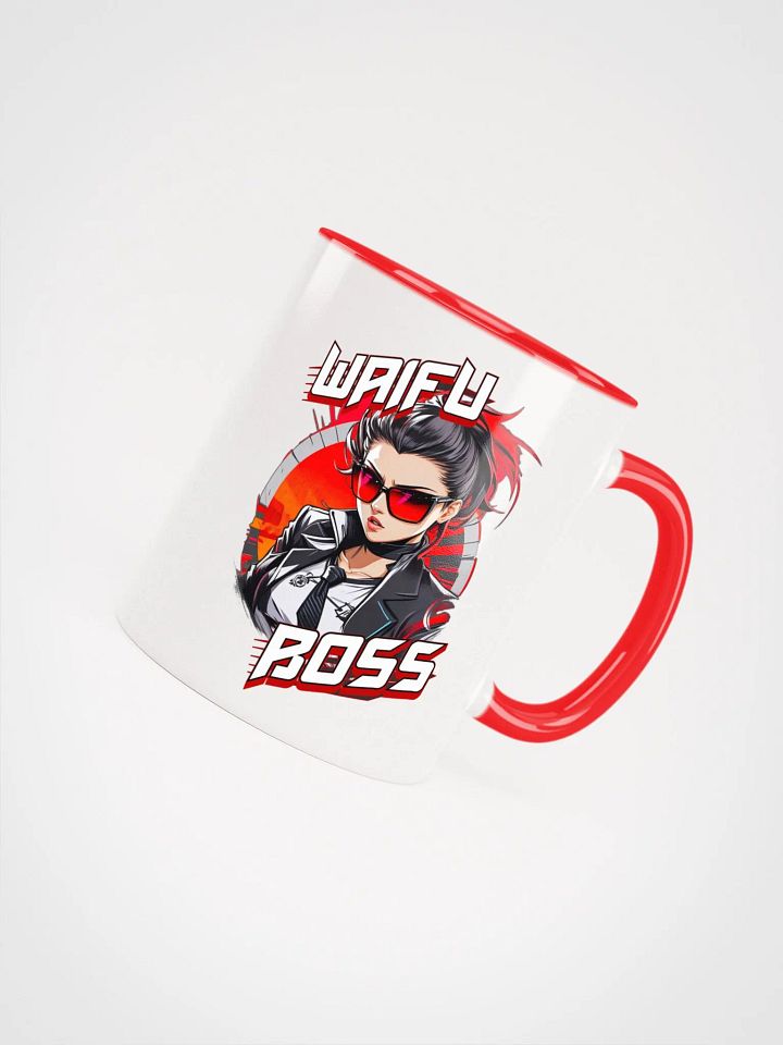 Waifu Boss - Ceramic Mug with Color Inside - v1 product image (2)