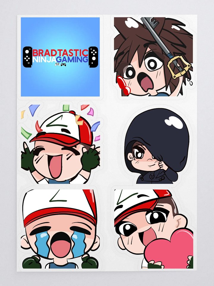 Bradtastic Ninja Variety Sticker Sheet product image (1)