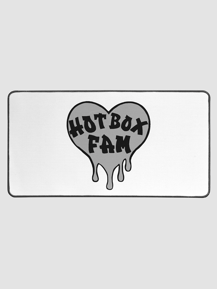 HOT BOX FAM SOLID GREY LOGO DESK MAT product image (1)