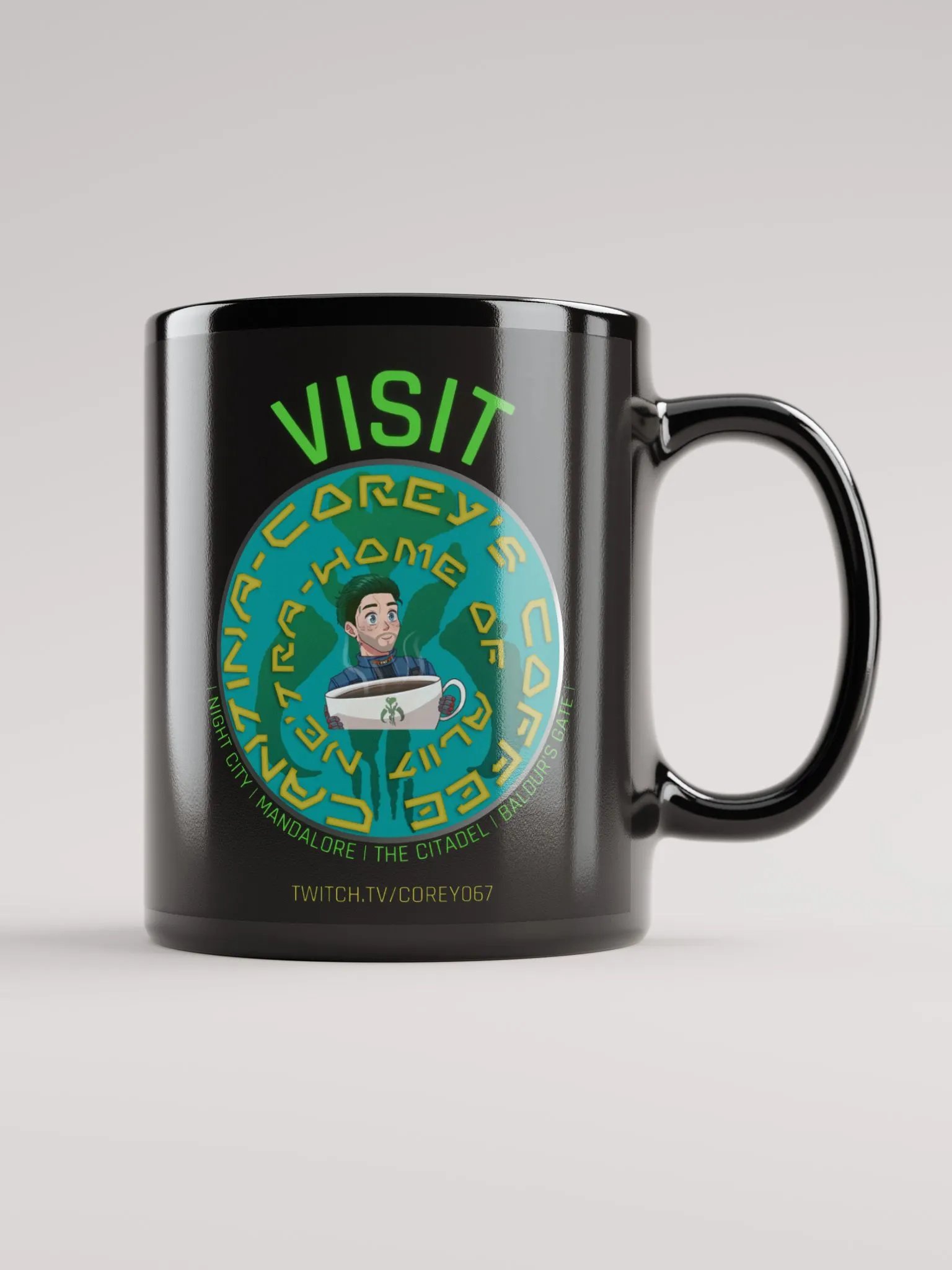 Visit Corey's Coffee Cantina mug - Black product image (1)