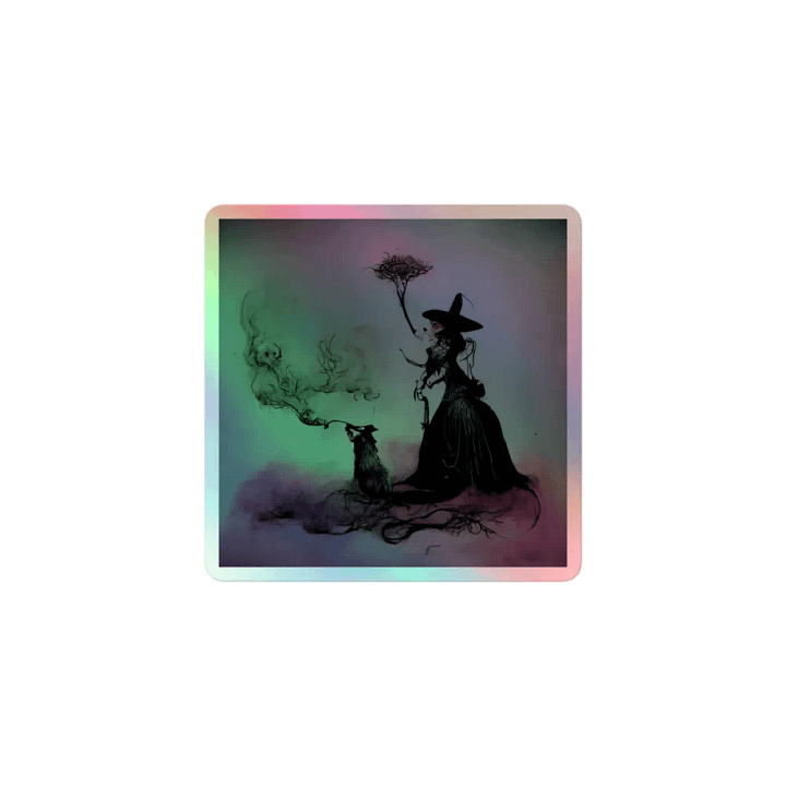 Witch and Familiar Holographic Sticker Set product image (1)