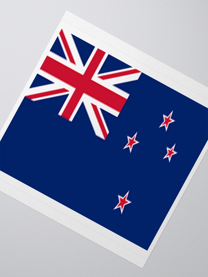 Exclusive New Zealand Flag Kiss-Cut Sticker by TDS Music - Unique Design (3" x 3", 4" x 4", 5.5" x 5.5") product image (4)