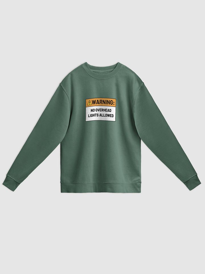 NO OVERHEAD LIGHTS printed pigment crewneck product image (7)