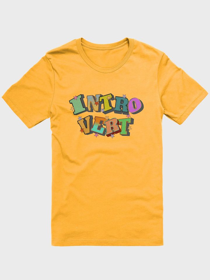Introvert Block Letter Galaxy T-Shirt product image (1)
