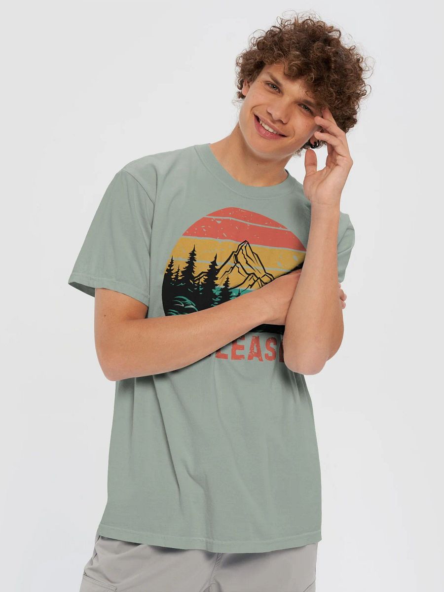 Release Vintage Sunset Mountain Lake Forest T-shirt product image (69)