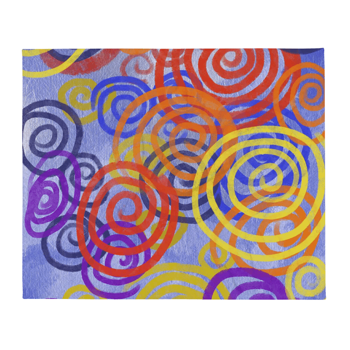 Colorful Spirals Throw Blanket product image (2)