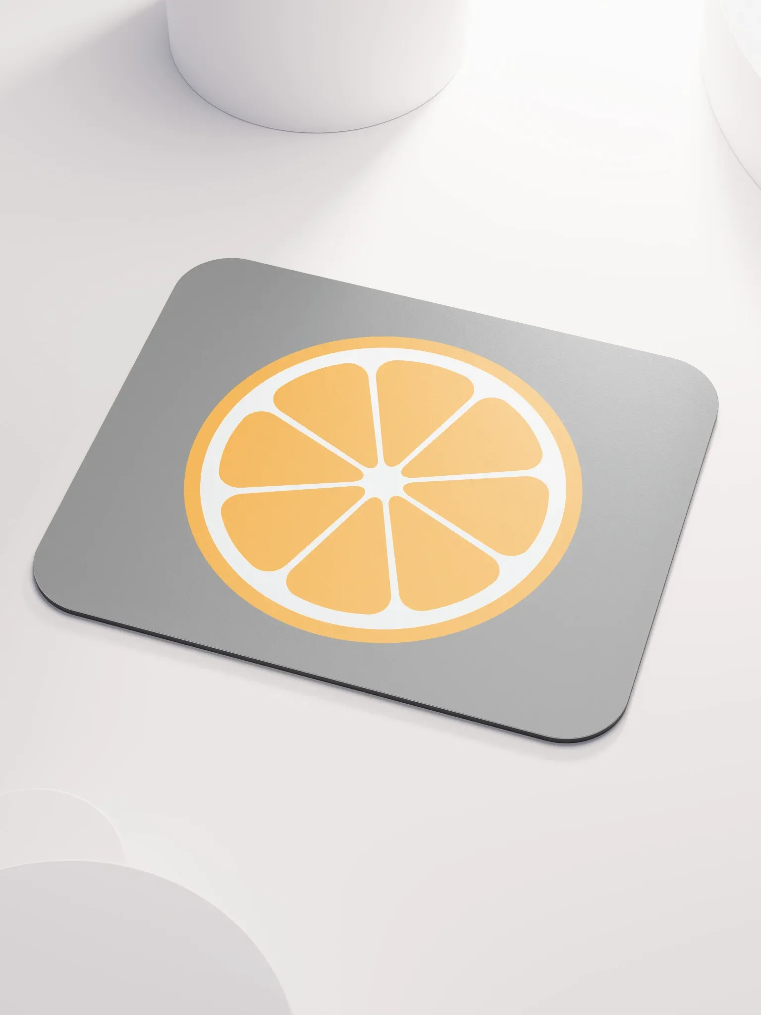MIKAN Mouse Pad (Orange × Gray) product image (3)
