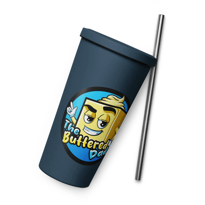 TheButteredDad Tumbler W/Straw product image (2)