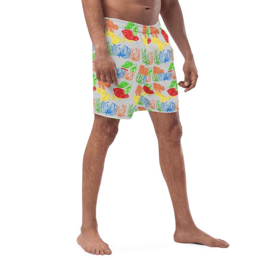 Soft and silky classic men's swim trunks product image (9)