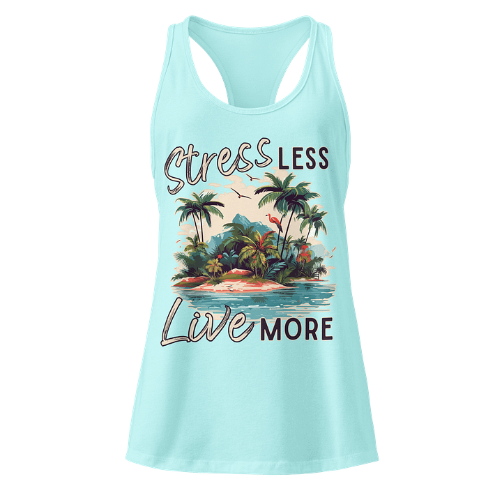Stress Less Live More Racerback Tank Top product image (5)