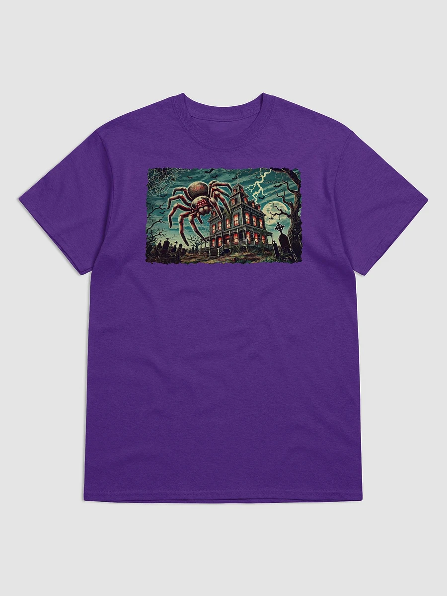 Giant Spider on Haunted House Adult Unisex T-Shirt product image (32)