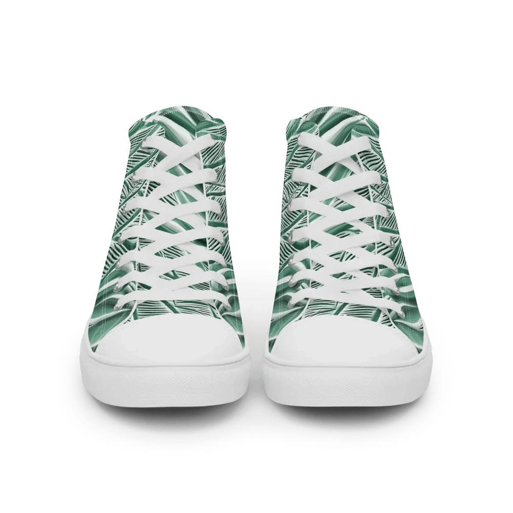 Women's Seafoam Green Abstract Animal Print High Tops product image (12)