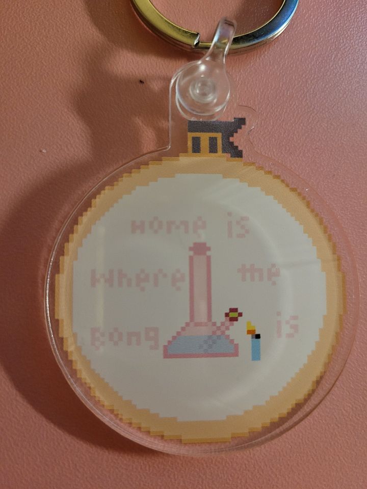 Home is where the bong is Keychain product image (2)