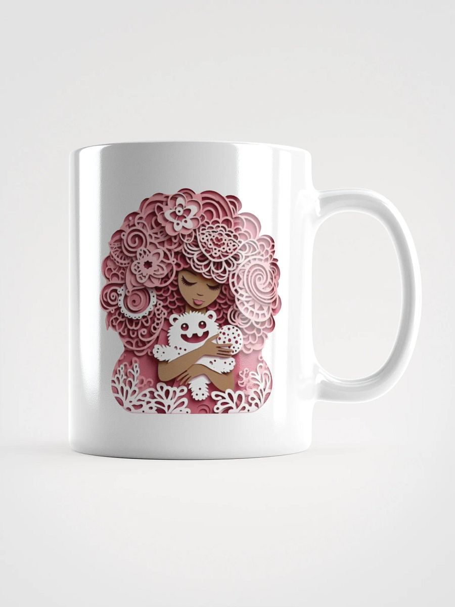 Whimsical Pink Curly Hair Mug product image (1)