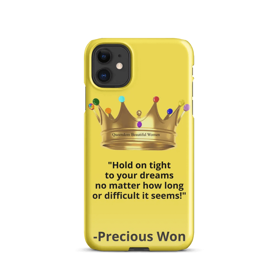 Queendom Beautiful Women iPhone® Snap Case (Yellow/Citrine) product image (6)