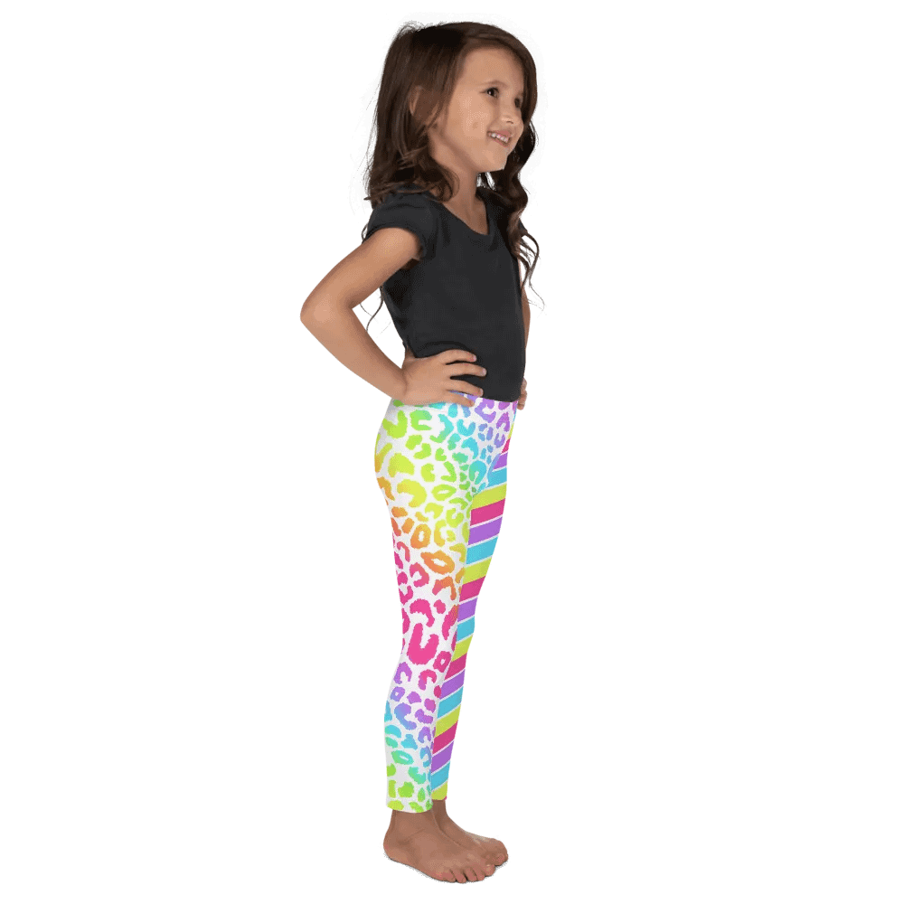 Super Fun Leggings for Girls with stripes, Leopard Collection product image (6)