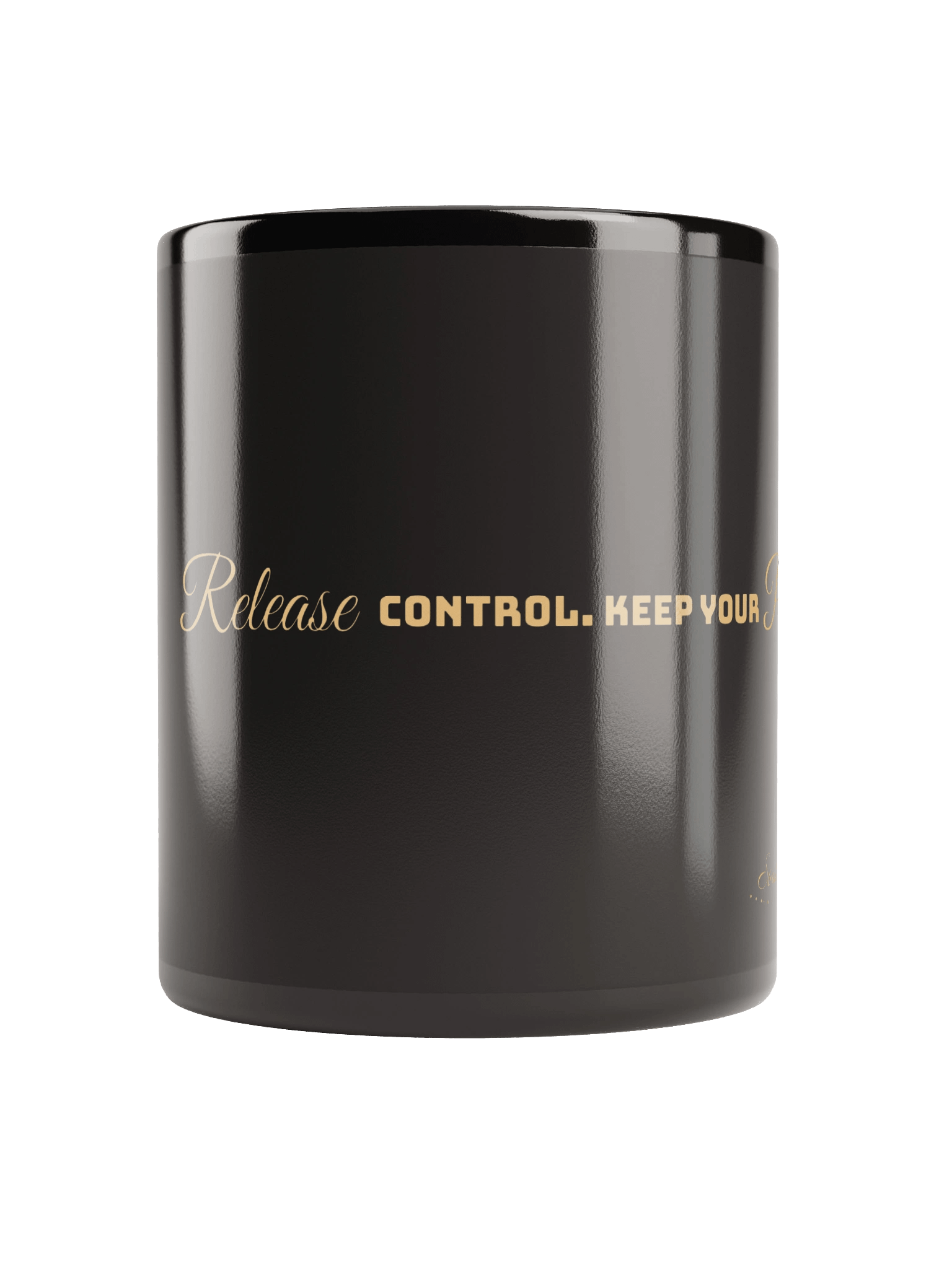 Soully Mine- GOLD PRINT Release Control. Keep Your Peace Mug product image (1)