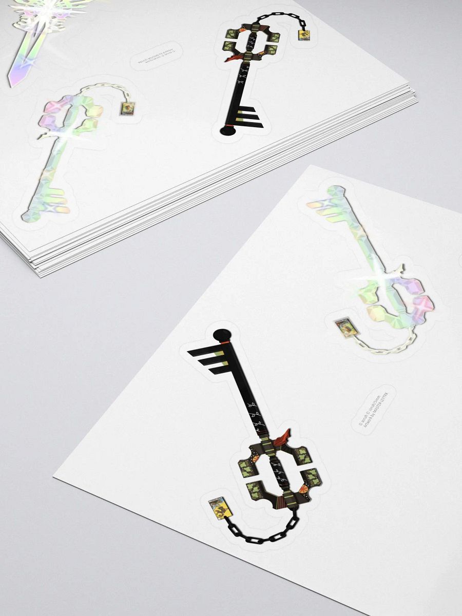 The Fool & The World Keyblade Sticker Sheet product image (4)