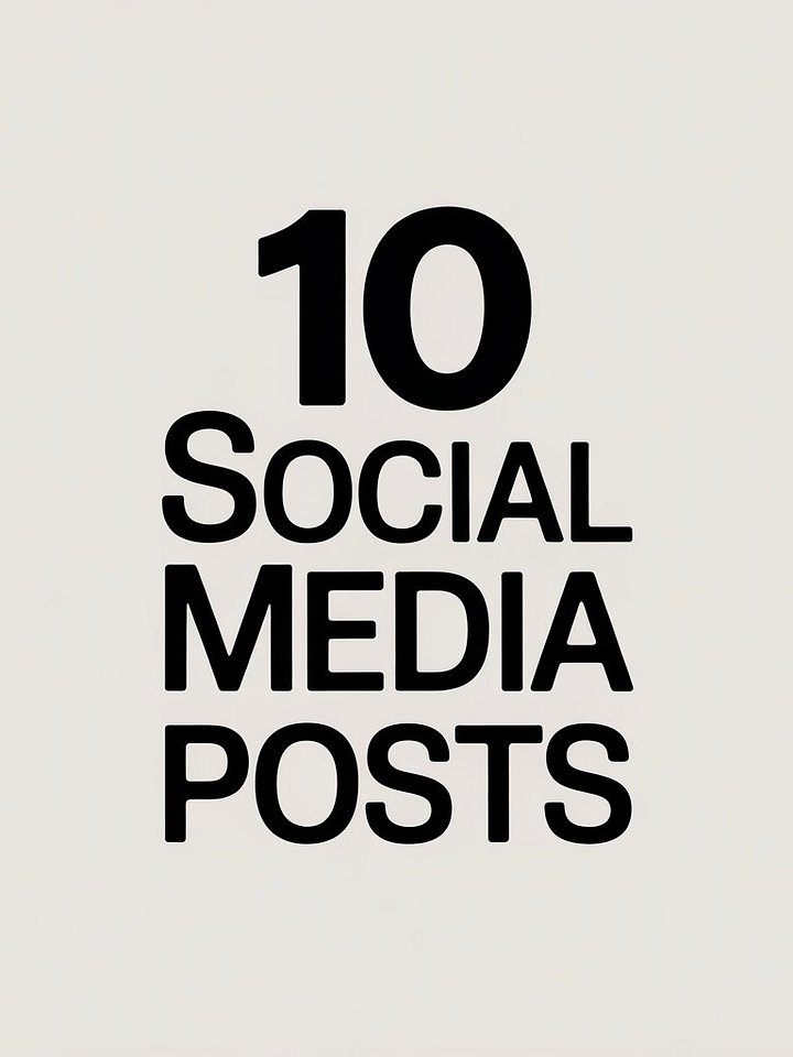 Turn Any Content Into 10 Social Media Posts product image (1)