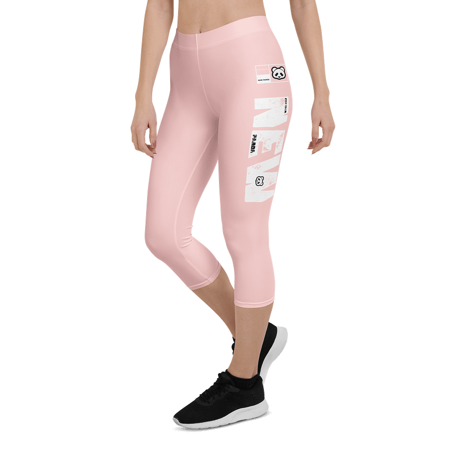 Pink Panda Dreams All-Over Capri Leggings product image (6)