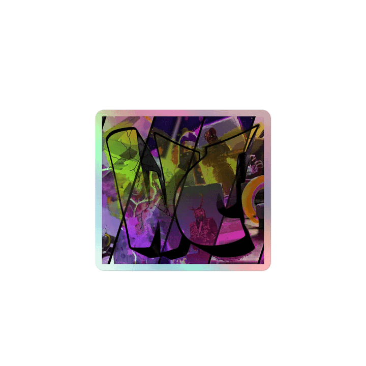 Holographic Sticker - WC product image (1)