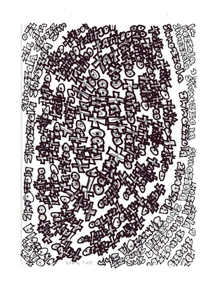 shnozolla tattoo panel card print product image (1)