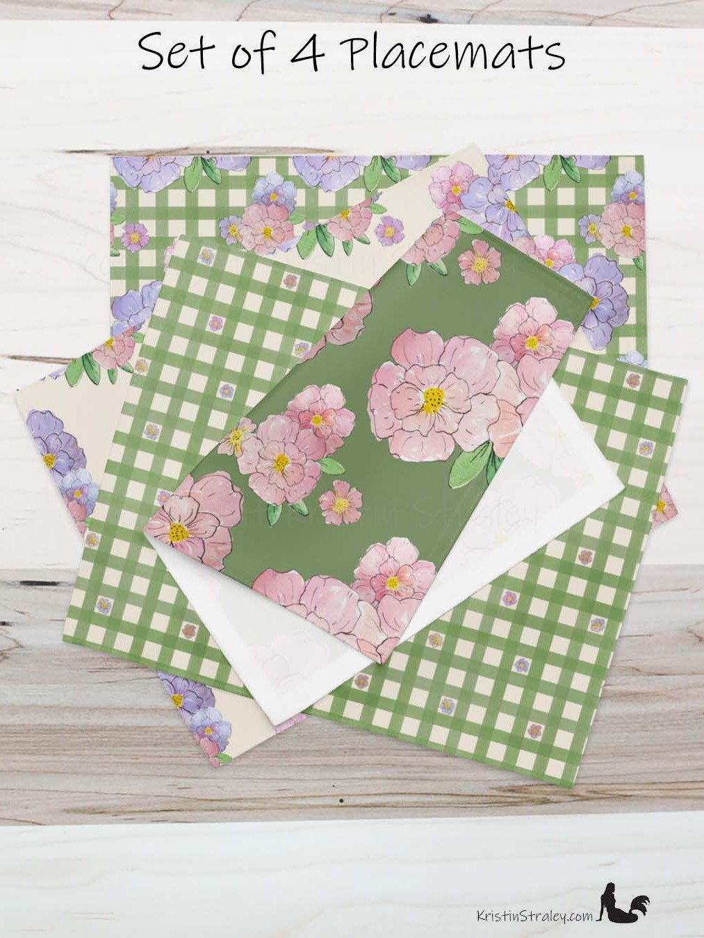 Gingham Blossoms Placemat Set of 4 product image (6)