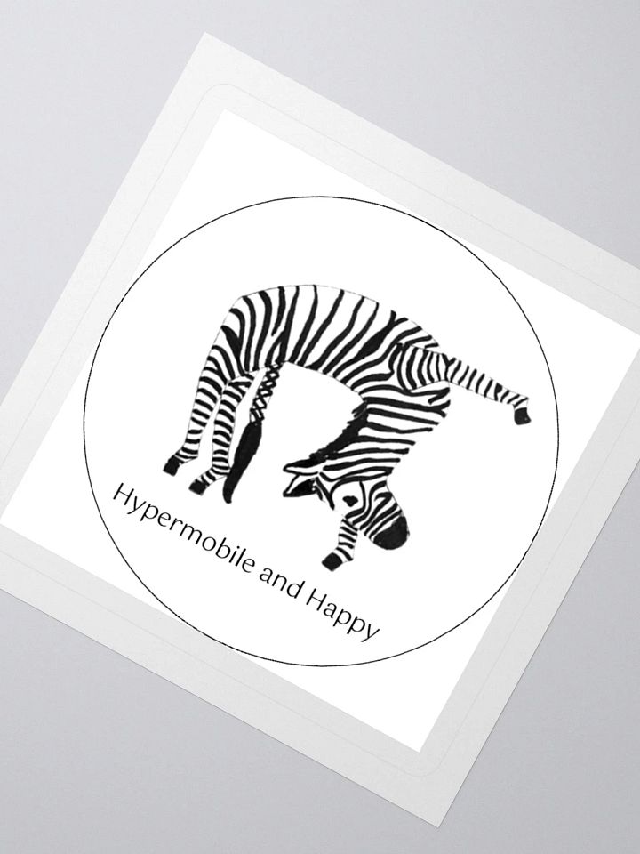 Bendy Zebra Sticker product image (2)