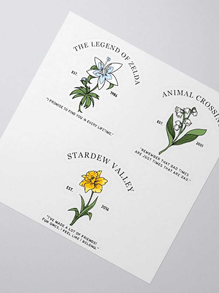 Video Game Flowers | Stickers product image (2)