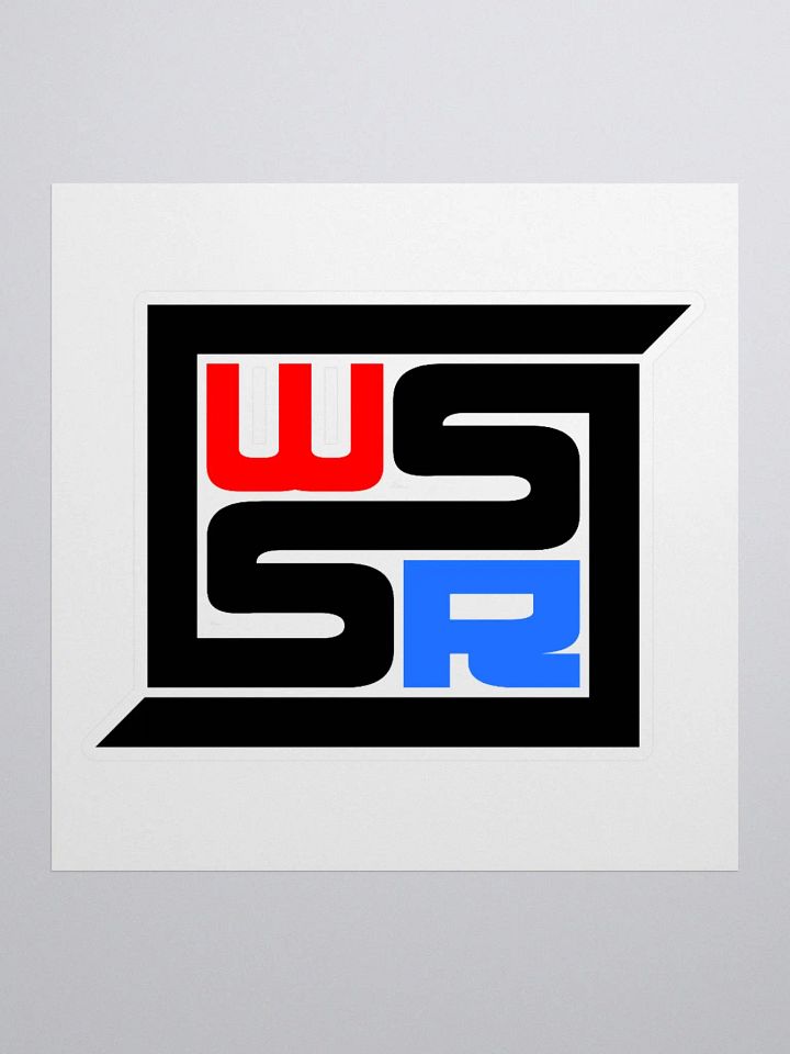 WSSR Black Logo Sticker product image (1)