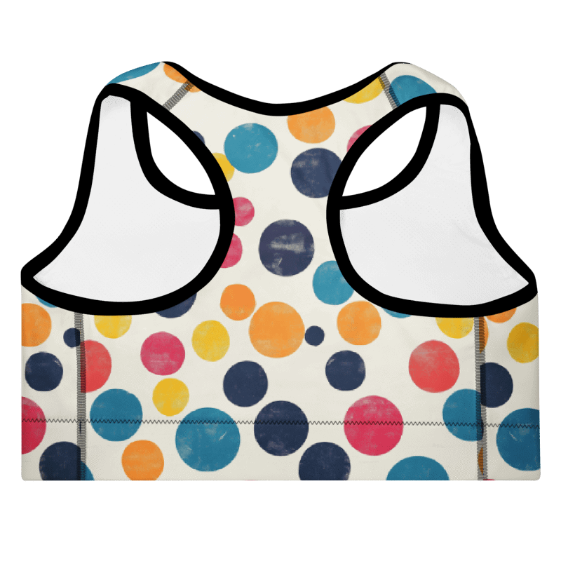 Polka Dot Illusion Padded Sports Bra product image (6)