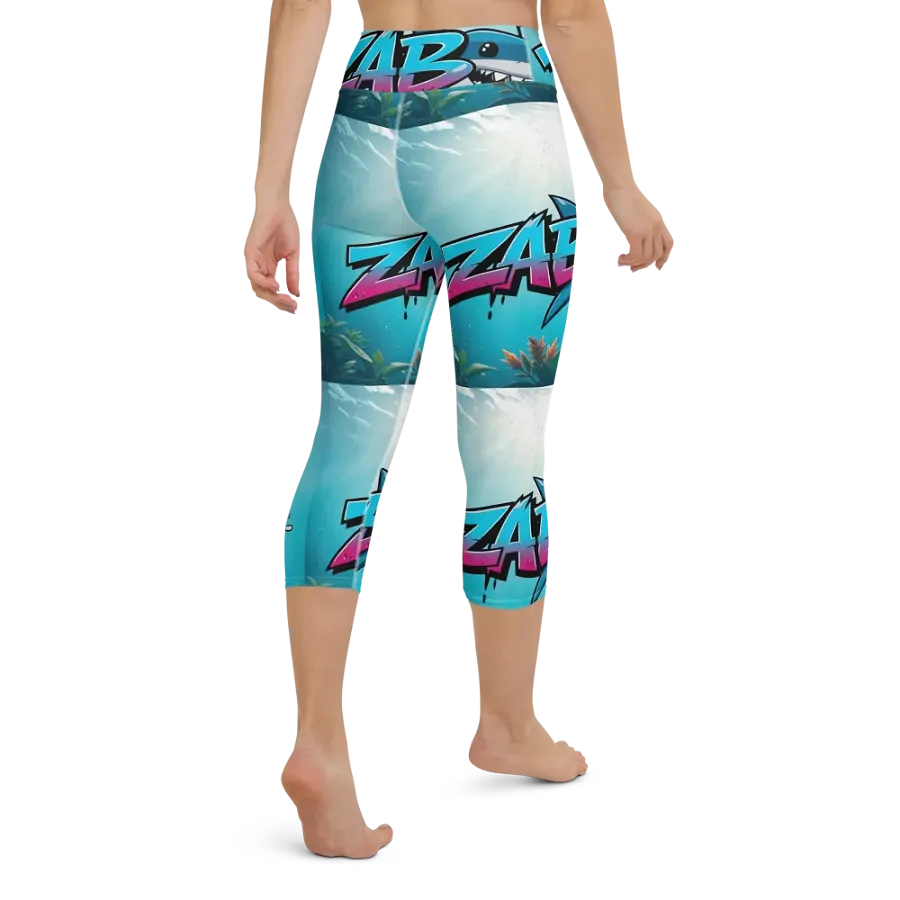 Smiling Shark 90s Yoga Capri Leggings product image (2)