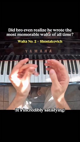 Shostakovich Waltz No. 2 is my goto ballroom dance music 💃🕺🎹 

#classicalpiano #classicalmusic #classicalmusicians #waltz #pi...