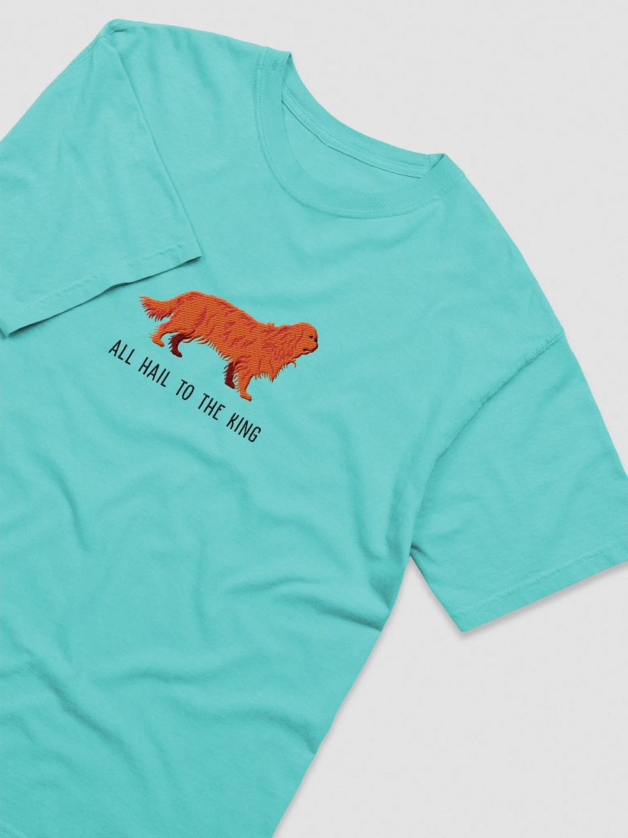 All Hail to the King T-Shirt(Embroidered) of a King Charles Spaniel(Ruby) product image (27)