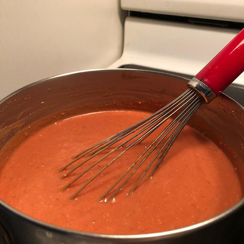 So 🤣 My father wanted to make homemade spaghetti sauce our family recipe, and sadly forgot to stir it at some point so it all...