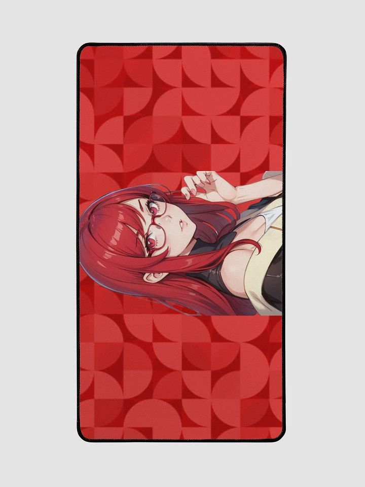 (Red WAIFU) K Desk Mat 15.5" x 31.5" product image (2)
