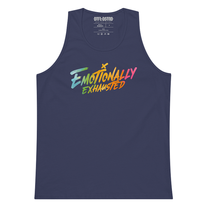 Emotionally Exhausted OG TieDye (Large) - Summer Tank Top product image (2)
