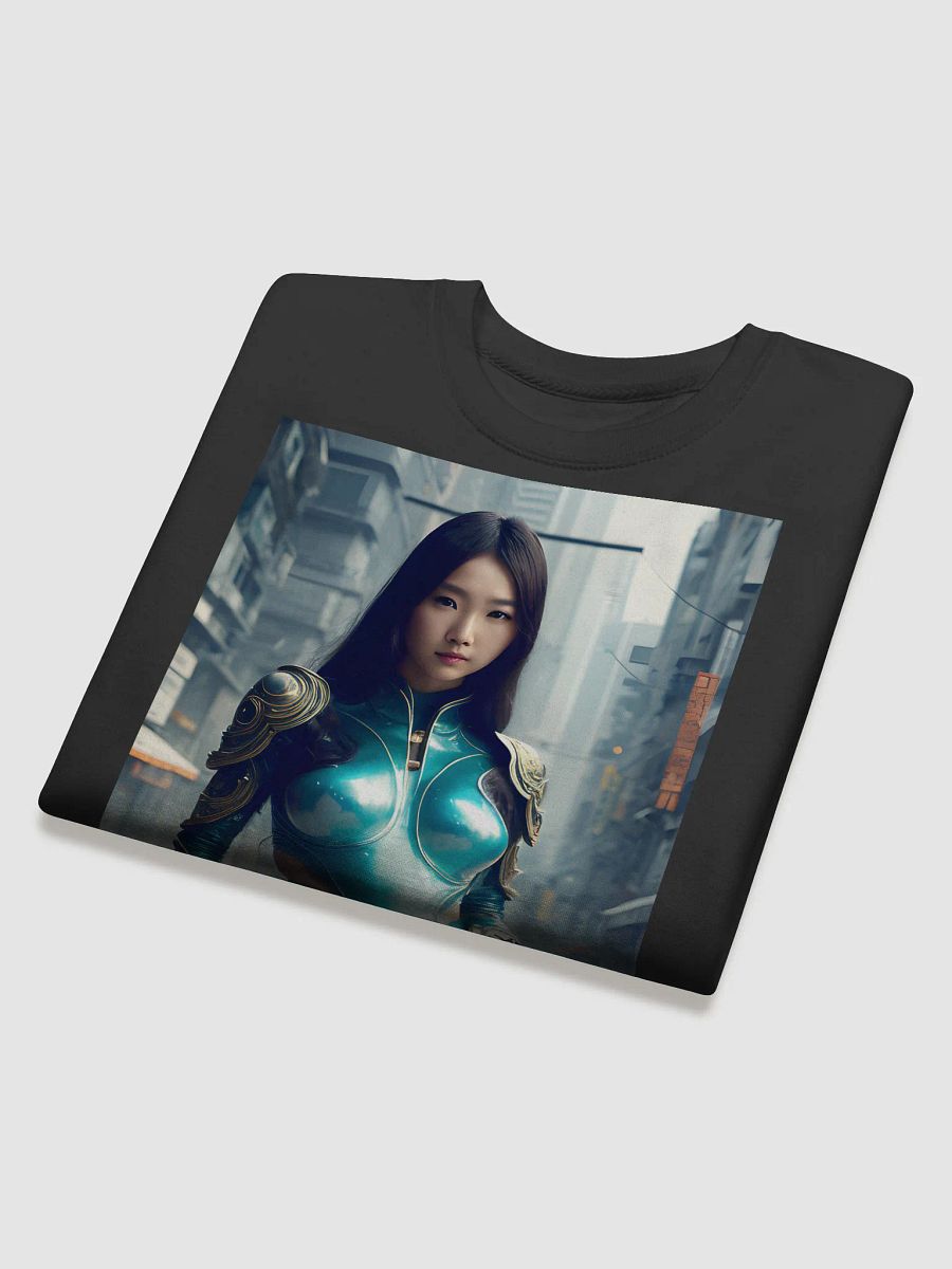 Lovely Asian Cyberpunk Portrait - Cool Art Sweatshirt product image (4)