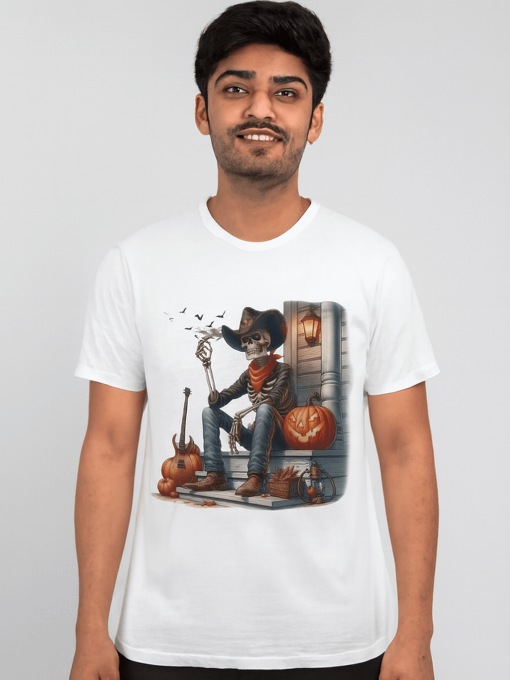 Skeleton Cowboy Harvest T-Shirt product image (1)