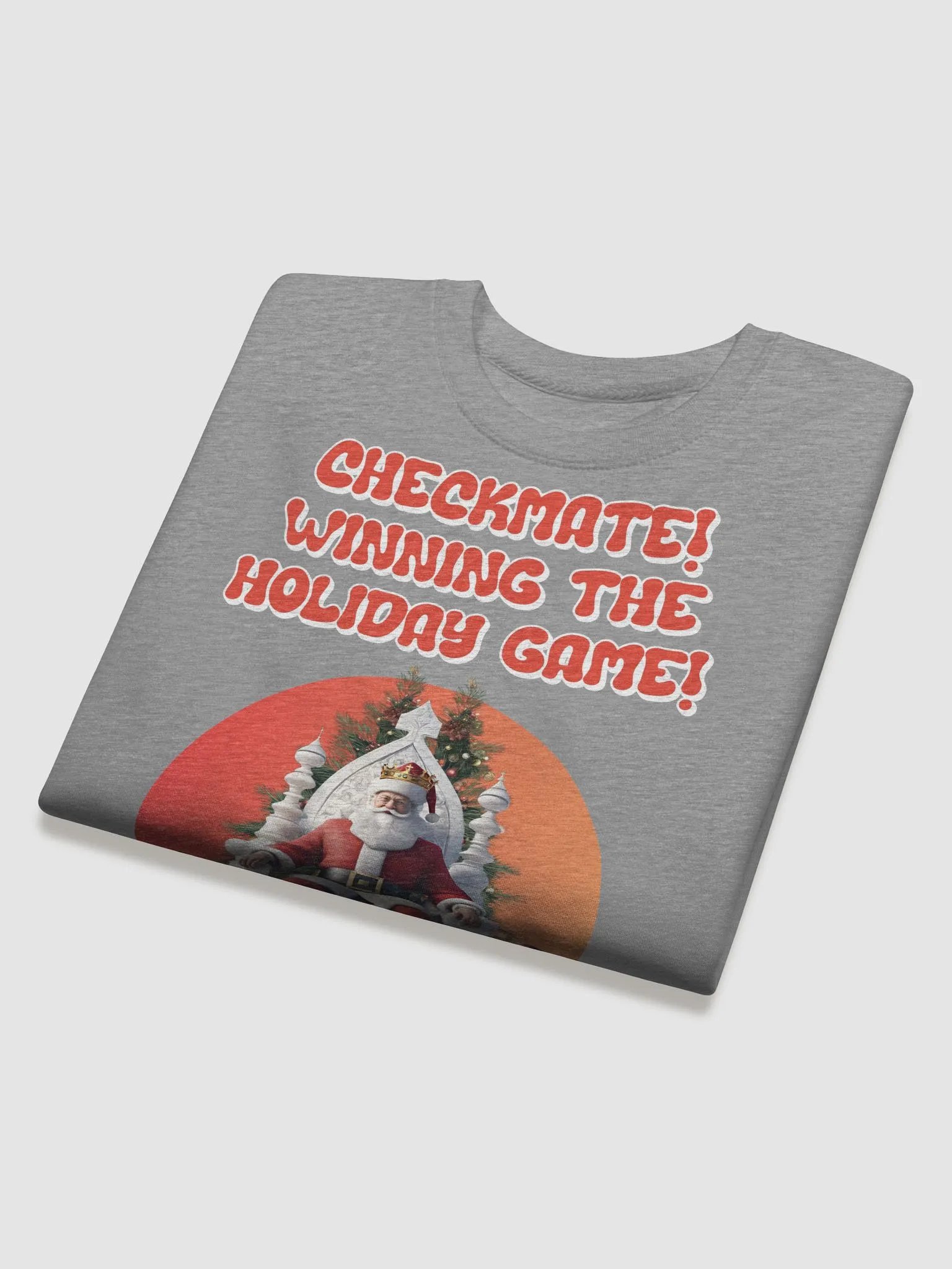 Checkmate! Winning The Holiday Game! Santa Claus Sweatshirt product image (24)