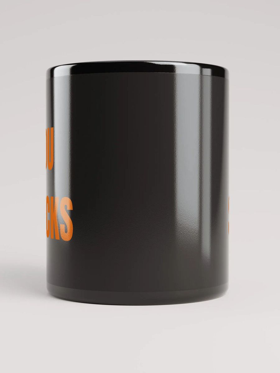 OU SUCKS Red River Rivalry Glossy Black Mug product image (5)