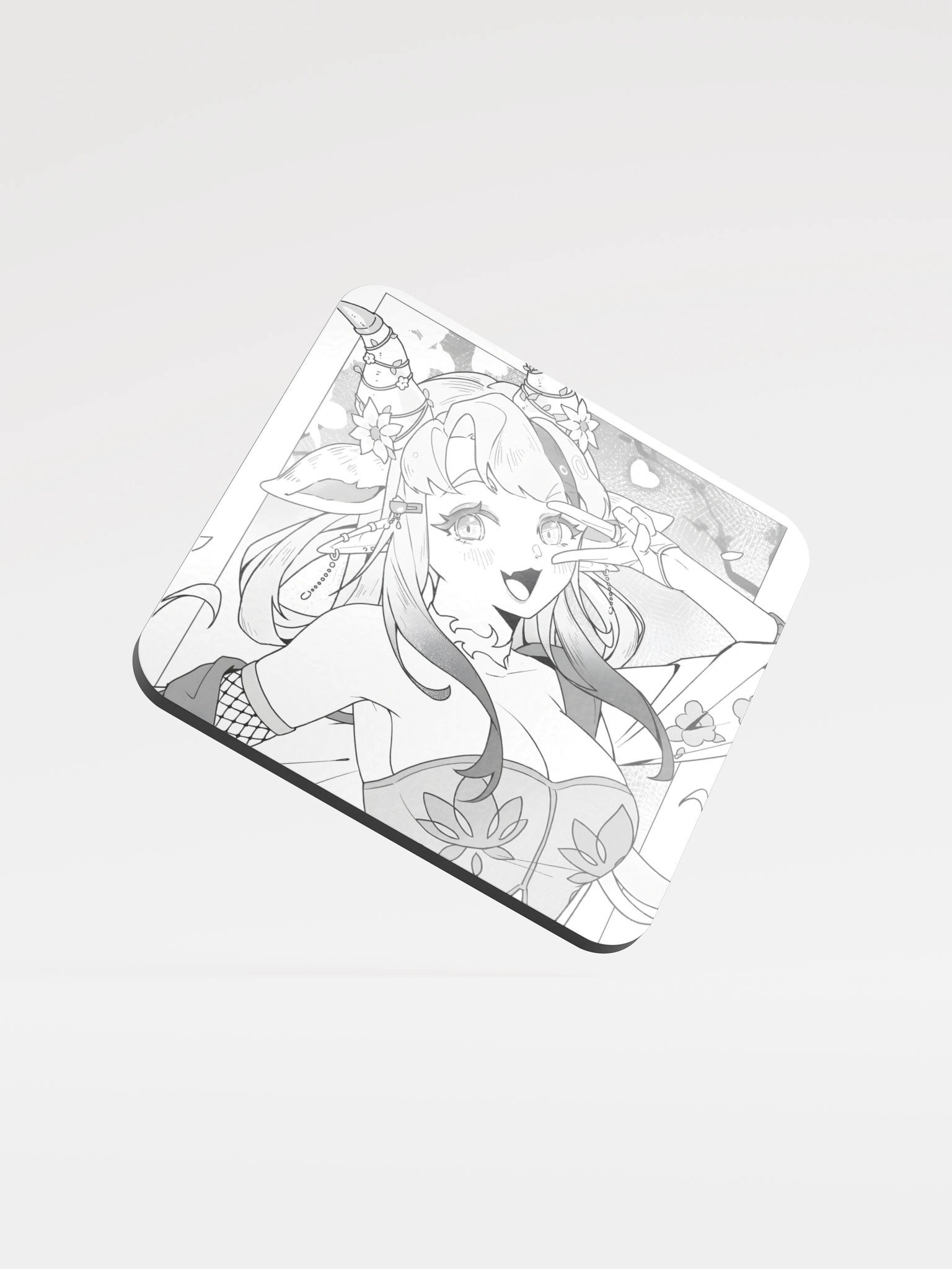 Cowfie Coaster {Manga Peace & Love} ~ (1/3) product image (1)