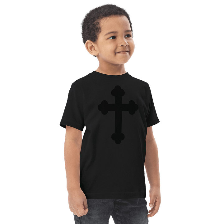 Black Cross Toddler Jersey T-Shirt product image (6)