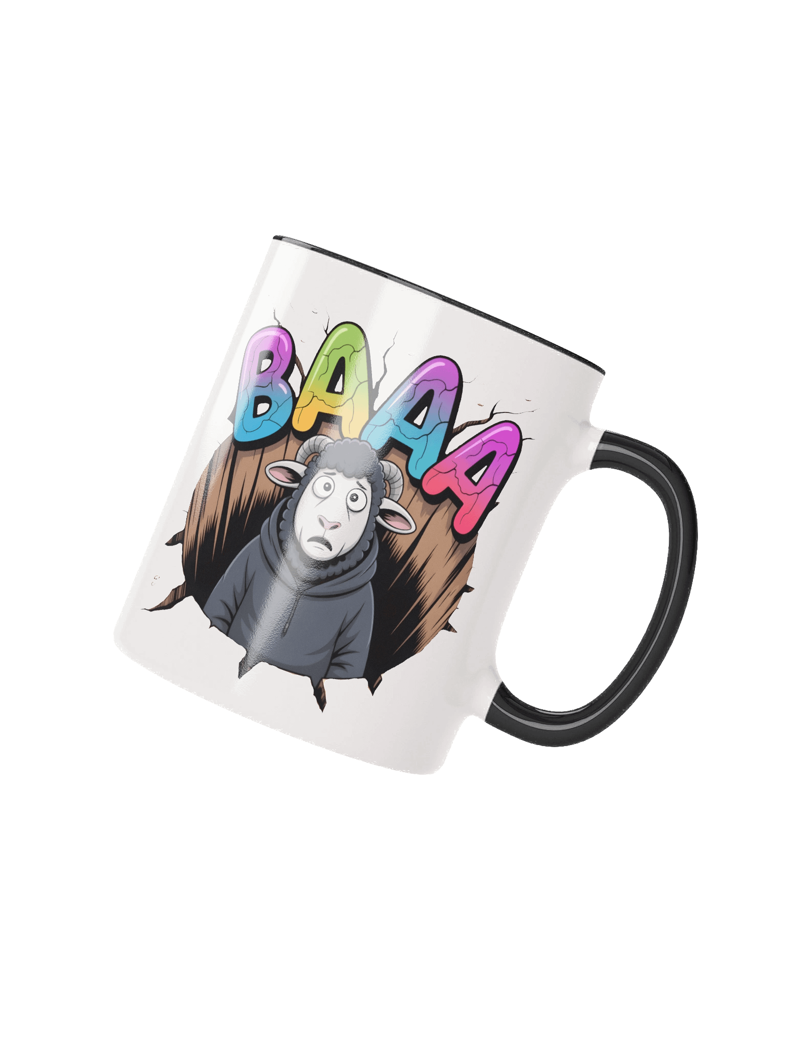 BAAA Surprised Sheep Coloured Mug product image (2)