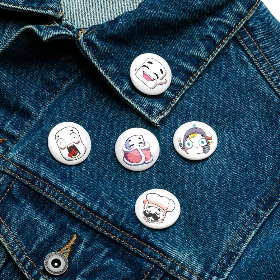 Tofu Emote Pin Button Pack 2 product image (11)