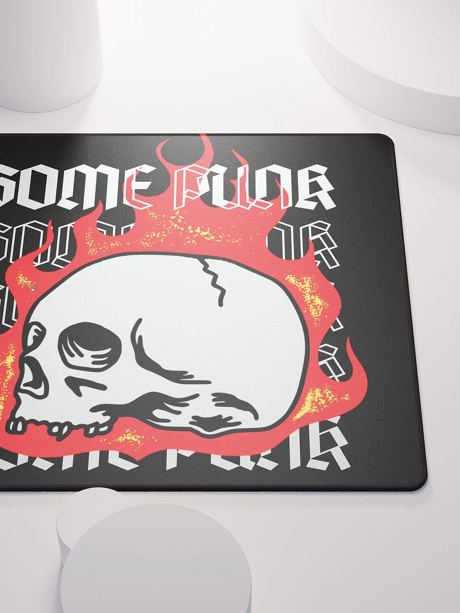 Flaming Skull Mouse Pad product image (5)