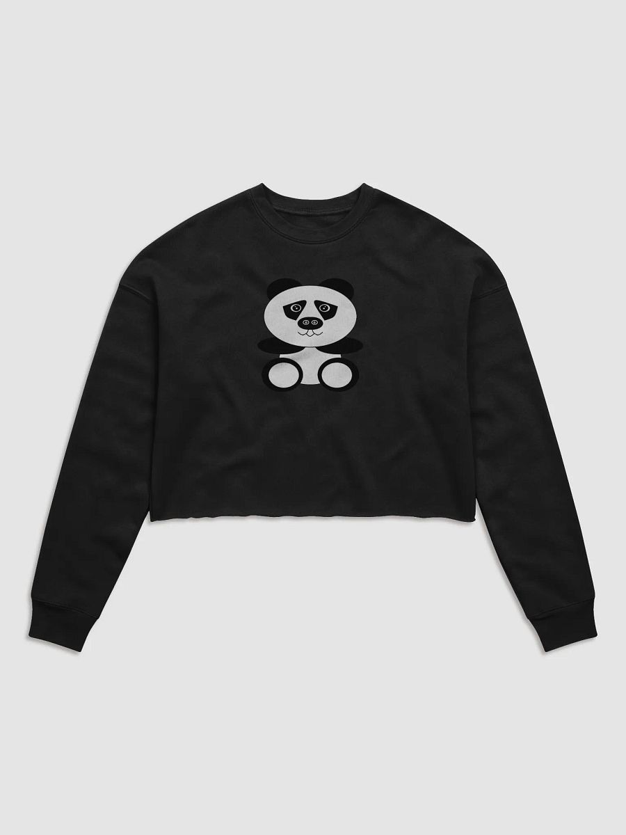Panda Power Women's Fleece Crop Sweatshirt product image (1)
