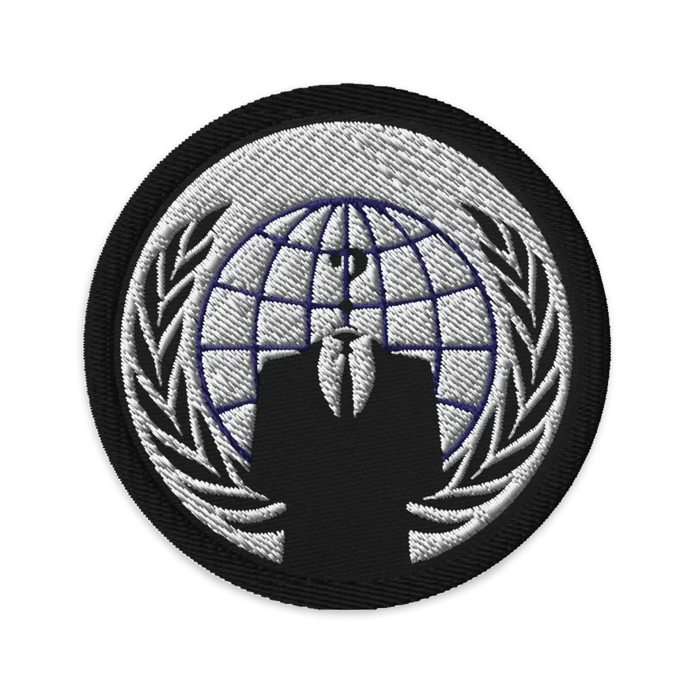 Anonymous Patch Black White & Blue product image (1)
